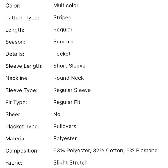 🚨Black striped pocket patch round neck short sleeve tee - Picture 7 of 7